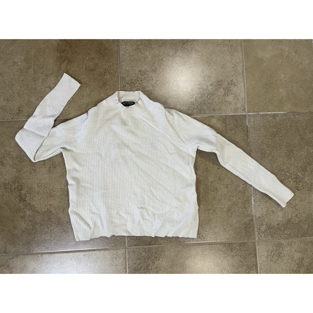 Banana Republic Womens M Extra Fine Italian Merino Wool Blend Sweater Crew neck